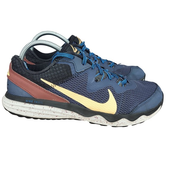 Nike Juniper Trail Running Shoes Mens 8 All Terrain Blue Sneakers CW3808-401 - Picture 1 of 15